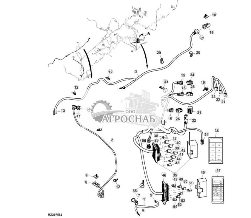Жгут проводов коммутационно-распределительного центра, двигатель объемом 15,0 L - ST874649 262.jpg